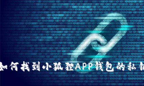 如何找到小狐狸APP钱包的私钥